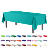 Teal plastic Table Cover